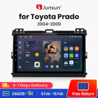 Junsun V1 AI Voice Wireless CarPlay Android Auto Radio for Toyota Prado 120 2004 - 2009 4G Car Multimedia GPS 2din autoradio