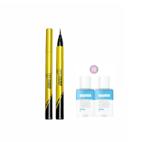 【MAYBELLINE 媚比琳】超激細抗暈眼線液抗手震版(任選2入組)