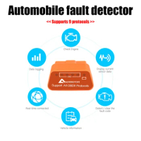 Mini Bluetooth-compatible OBD2 Scanner OBDII Scan Tool for Android Symbian Windows