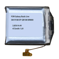Battery EB-BR800ABU For Galaxy Buds Live EP-QR180 SM-R180 Gear S4 SM-R800 R805 Series 46MM 472mAh Headset Accumulator 60mAh