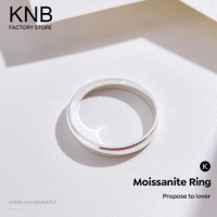 KNB Real 925 Sterling Silver Couples Ring Sets Light Polishing Simple Ring for Woman Man Classic Engagement Wedding Fine Jewelry