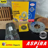 Gear Set Supra X 125 X125 HELM IN Rantai 420 Drive Chain ASPIRA 06401-KYZ-900
