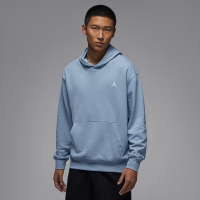 NIKE  上衣 男款 長袖上衣 帽T 運動 AS M J ESS FLC PO LB 藍 FQ3679-436