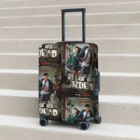 Korean Zombie Series Suitcase Cover All Of Us Are Dead Cruise Trip Protector Vacation Elastic Luggage Supplies Xmas Gift