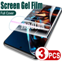 3PCS Gel Film For Xiaomi Poco X5 Pro X4 GT X3 NFC F4 F3 M5s M4 M3 Pro 5G Hydrogel Front Screen Protector X5Pro Not Safety Glass