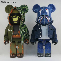 Bearbrick 1000% 70cm camouflage bear king building blocks bear tide play doll doll decoration action figure