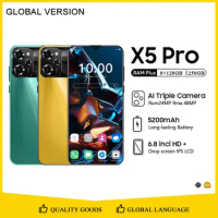 Global version X5 Pro 6.8inch Cellphone android13 WIFI smartphone 8gb 256gb 128gb mobile phones gaming celular original 2023