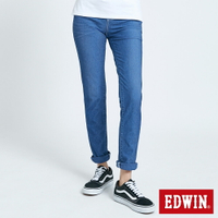 特降品↘EDWIN JERSEYS 迦績 EJ7 透氣錐型牛仔褲-女款 拔洗藍 TAPERED