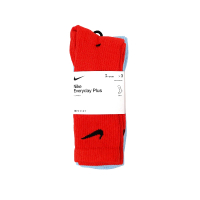 【NIKE 耐吉】襪子 Everday Plus Lightweight 中筒襪 長襪 男女款 紅 天藍 深藍(SX6891-925)