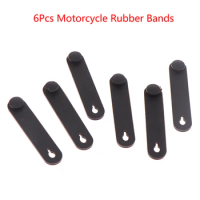 6Pcs Motorcycle Rubber Bands For Frame Securing Cable Ties Wiring Harness Cables Accessories for Motobike Bike Car