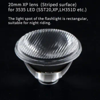 20MM TIR lens ,striped surface for 3535 LED (xp,sst20,LH351D,etc)