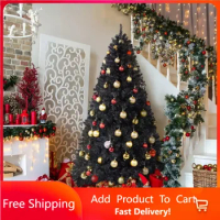 Halloween Decoration Christmas Decoration Black Spruce Artificial Christmas Tree with Foldable Stand 6ft Decoration Tree