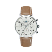 【ZEPPELIN 齊柏林】80865 光動能三眼計時碼錶 41MM(男/女錶)