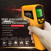 H2 Digital Laser Infrared Thermometer Gun -50~530°C Contactless Temperature Meter Laser Positioning High Sensitivity Pyrometer