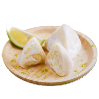 【花菓子冰粽】芋頭鹹蛋冰粽＋檸檬乳酪冰粽 任選4盒組(麻糬和菓子)