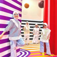 INARA SERIES Kemeja Anak Perempuan / Atasan Anak Katun Dealova Bordir Salur