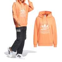 Adidas MC Hoodie L 女款 橘色 休閒 造型 連帽 帽T 長袖 IW9413
