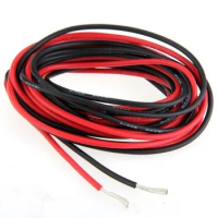 ALLiSHOP 20# AWG 20 Gauge AWG Silicone Rubber Wire Cable Red Black Flexible Electrical Wires Temperature Resistant