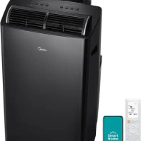 Midea High Efficiency Inverter, Ultra Quiet Portable Air Conditioner, Cools up to 550 Sq. Ft., Works with Alexa/Google Assistant
