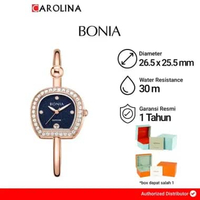 Jam Tangan Wanita Bonia Sonia Elegance B10874-2587S Black Mother Of Pearl Dial Rose Gold Stainless S