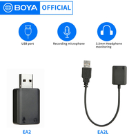 Boya BY-EA2ea2l USB external sound card desktop laptop USB to 3.5mm headset microphone audio adapter accessories