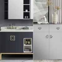 New Nordic Bathroom Cabinet Handle Shoe Cabinet Wine Cabinet Door Handle Zinc Alloy Heart Handle Kitchen Cabinet Handles