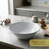 Mangkok Melamin Plastik / Mangkuk Es Buah Mangkuk Makan Putih
