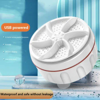 Ultrasonic Turbo Washing Machines Wheel Bubble Portable Washing Machines Multifunction Cleaning Low Noise for Socks Underwear