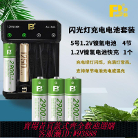 相機電池 【抗寒耐熱】灃標可充電電池5號7號2900毫安1.2V閃光燈CCD相機電池充電器套裝A