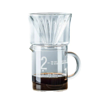 【【手沖咖啡專用】】質感咖啡玻璃壺套裝 高硼硅耐熱玻璃(手沖咖啡分享壺杯 玻璃壺 買就送濾紙)
