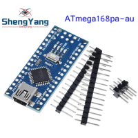 TZT Nano Atmega168 controller compatible for arduino nano Atmega168PA-AU CH340 CH340C replace CH340G USB driver