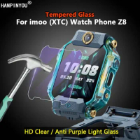 For Imoo Xiaotiancai Watch Phone Z9 Z8 Z7A Z6 Kids SmartWatch Clear /Anti Purple Light 2.5D Tempered Glass Film Screen Protector