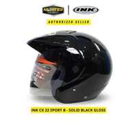 HELM INK CX 22 BLACK METALIK ORIGINAL HELM INK CX22 HITAM METALIK HELM INK TOPI ASLI ORI GARANSI SNI