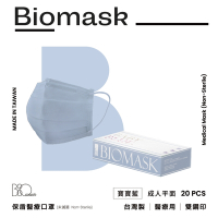 【雙鋼印】“BioMask保盾”醫療口罩莫蘭迪春夏色系列-寶寶藍-成人用(20片/盒)(未滅菌)