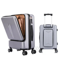Creative New Travel Suitcase rolling Luggage wheel Trolley Case women fashion Box men Valise with laptop bag 20'' carry ons case