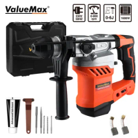 ValueMax 1600W Rotary Hammer Drill Adjustable Speeds Cordles Electric Demolition Hammer Impact Drill Multi-function Hammer Drill