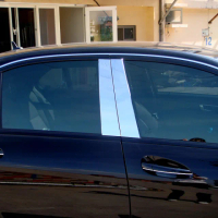 【IDFR】Benz 賓士 C-class W204 2011~2014 鍍鉻銀 車門門柱 中柱飾片貼(w204 鍍鉻 改裝 門柱 中柱)
