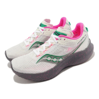 SAUCONY 索康尼 競速跑鞋 Kinvara 14 女鞋 白 岩石灰 綠 輕量 訓練 運動鞋 索康尼(S1082385)