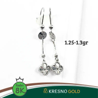 Anting wanita putih model panjang terbaru 8k