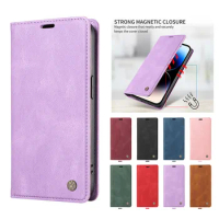 Retro Matte Luxury Flip Wallet Case For Samsung Galaxy A71 A 71 4G SM-A715F/DSN DSM 6.7" Solid Colors Phone Cover Protect Bags