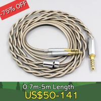 Type6 756 core 7n Litz OCC Silver Plated Earphone Cable For Onkyo A800 Philips Fidelio X3 Kennerton 