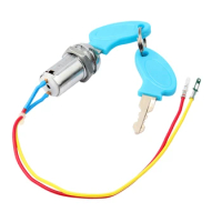 NEW-Universal Starting Switch Key Lock Wires Ignition Power Keys Switch for Electric Bike Scooters E-Bike