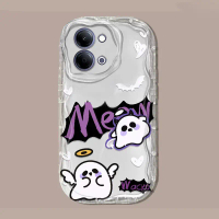 เคสใสลายผีน่ารักสำหรับ VIVO Y05 / Y11d / Y21 5G / Y31 5G เคสหลัง TPU นุ่มกันกระแทก