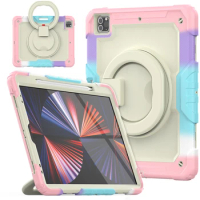 For Apple iPad 2021 Pro 12.9 Case with PC Stand Portable Cover for iPad M1 Pro 12.9 5th Generation A2378 A2461A2379 A2462 Case