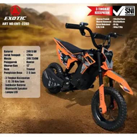 Mainan Motor Aki Anak Exotic Mini Trail EMT-2282 Power Motor 250W Battery SLA 24V 8Ah Orange