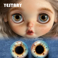 YESTARY Eyes For Toys BJD Blythe Doll Accessories Sparkling Colorful Butterfly Eyes Dolls Crafts DIY Eyes Toys For Blythe Girls