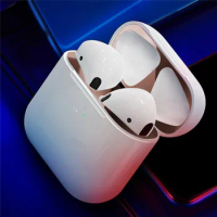 Anti-iron Powder 0.04mm Metal Sticker Protective Shell Case Built-in Dustproof Sticker For Airpods 3 2021 Earphone