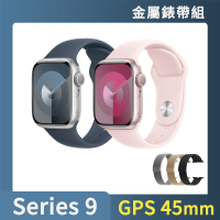 金屬錶帶組 Apple Apple Watch S9 GPS 45mm(鋁金屬錶殼搭配運動型錶帶)