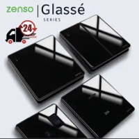 Zenso Glasse Series Switches & Socket [SIRIM] ZENSO Glass SERIES GLASSE BLACK SWITCHES & SOCKET OUT 