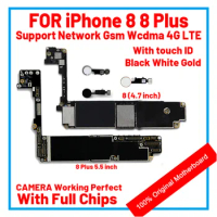 Fully Tested Authentic Motherboard For iPhone 8/8Plus Mainboard 64g/256g With/Without Touch ID Cleaned iCloud